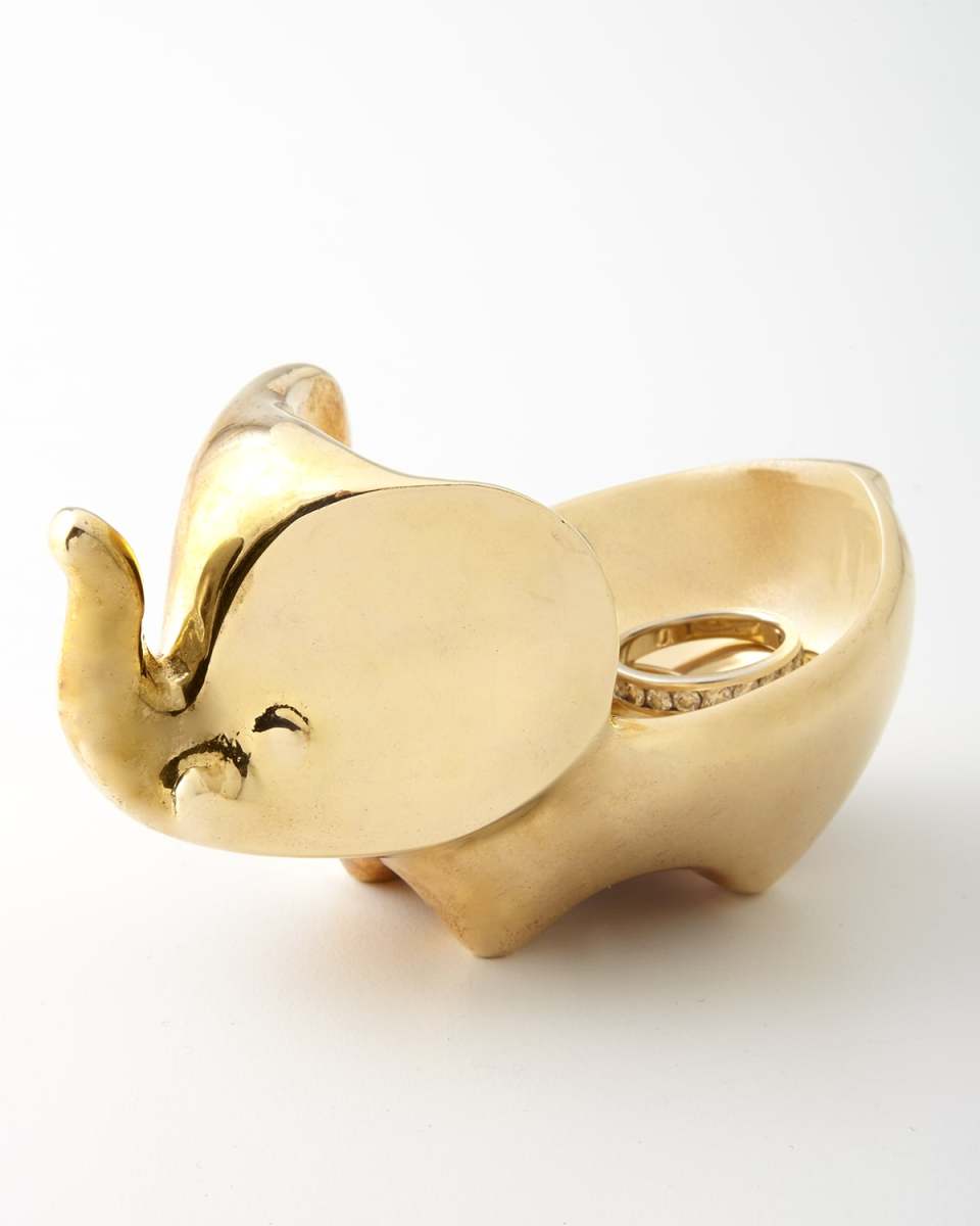 Brass Elephant Ring Bowl